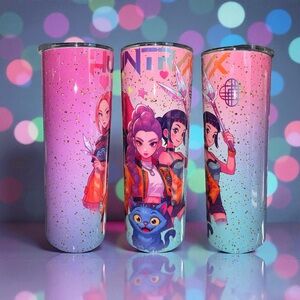 KPOP Demon Slayer 20oz Stainless Steel Tumbler | Anime Cute Cup with Lid & Straw